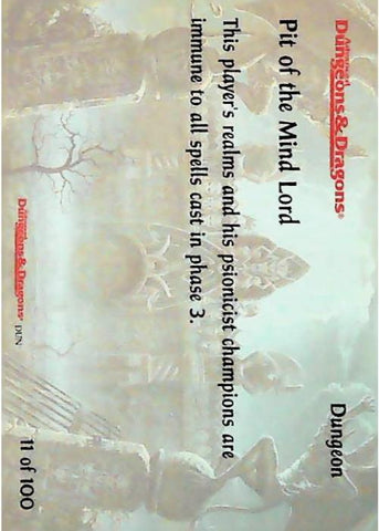 Spellfire CCG | Pit of the Mind Lord - Dungeons 11/100 | The Nerd Merchant
