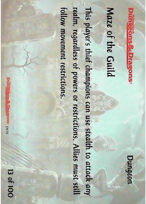 Spellfire CCG | Maze of the Guild - Dungeons 13/100 | The Nerd Merchant