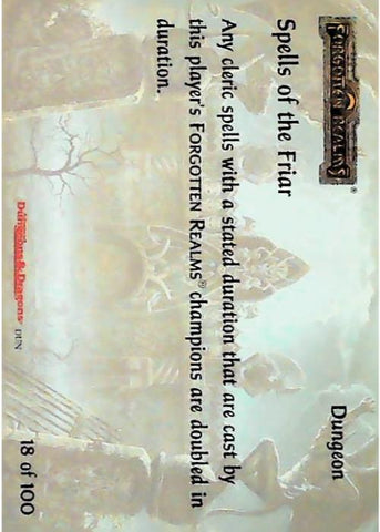 Spellfire CCG | Spells of the Friar - Dungeons 18/100 | The Nerd Merchant