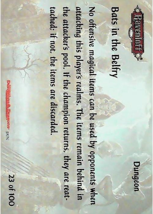 Spellfire CCG | Bats in the Belfry - Dungeons 23/100 | The Nerd Merchant