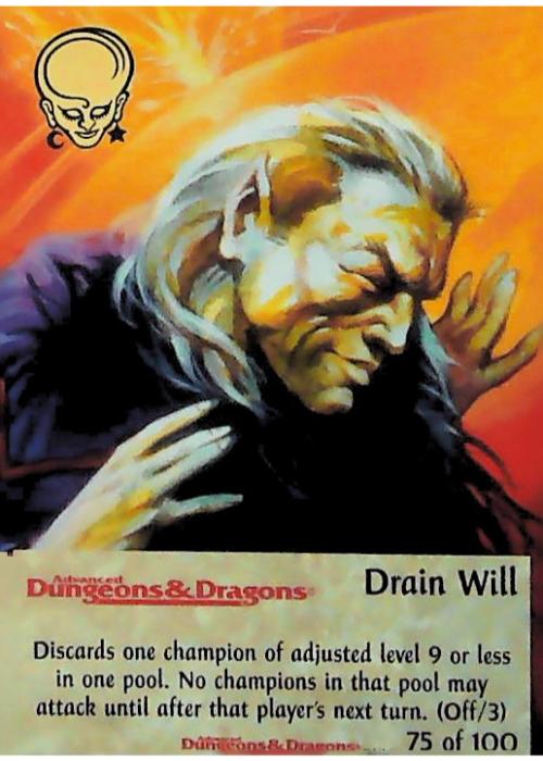 Spellfire CCG | Drain Will - Dungeons 75/100 | The Nerd Merchant