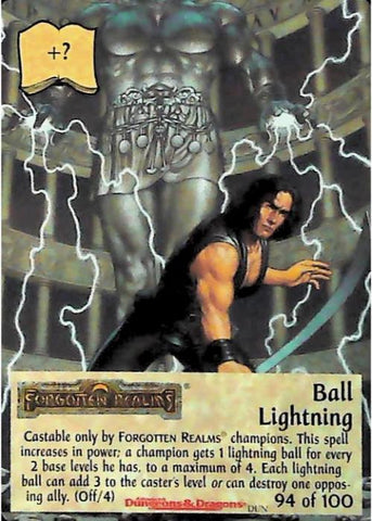 Spellfire CCG | Ball Lightning - Dungeons 94/100 | The Nerd Merchant