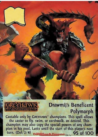Spellfire CCG | Drawmij's Beneficent Polymorph - Dungeons 95/100 | The Nerd Merchant