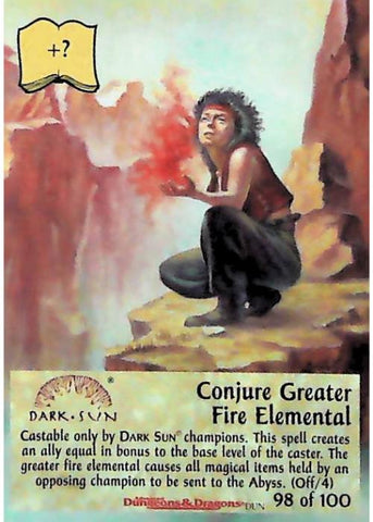 Spellfire CCG | Conjure Greater Fire Elemental - Dungeons 98/100 | The Nerd Merchant