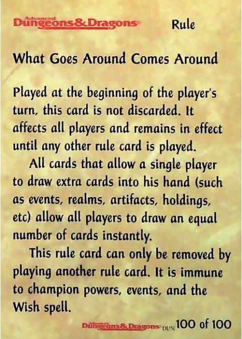 Spellfire CCG | What Goes Around Comes Around - Dungeons 100/100 | The Nerd Merchant