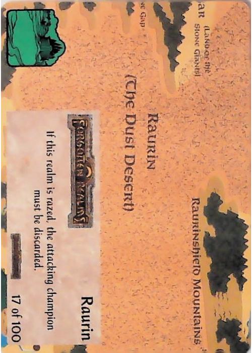 Spellfire CCG | Raurin - Forgotten  Realms 17/100 | The Nerd Merchant
