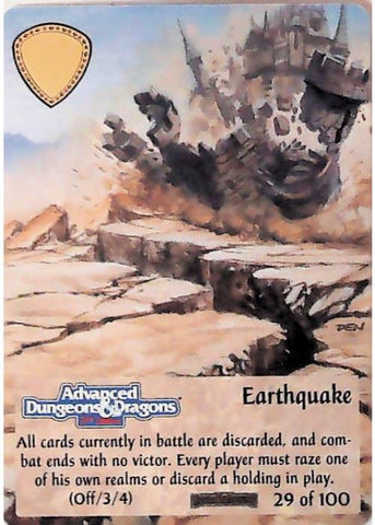 Spellfire CCG | Earthquake - Forgotten  Realms 29/100 | The Nerd Merchant