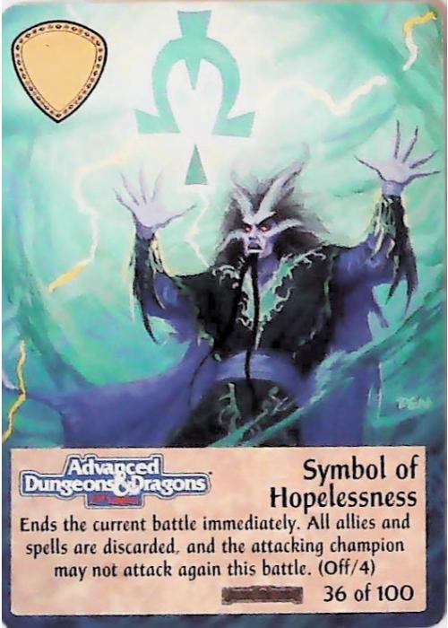 Spellfire CCG | Symbol of Hopelessness - Forgotten  Realms 36/100 | The Nerd Merchant