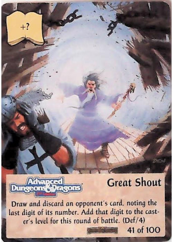 Spellfire CCG | Great Shout - Forgotten  Realms 41/100 | The Nerd Merchant