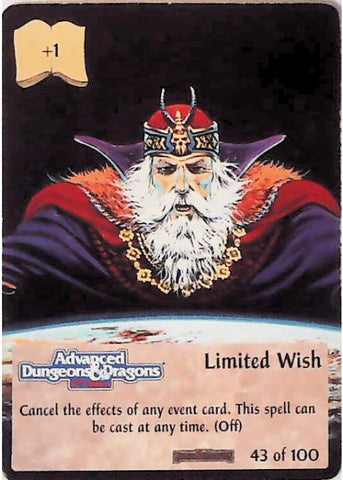 Spellfire CCG | Limited Wish - Forgotten  Realms 43/100 | The Nerd Merchant