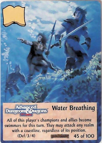 Spellfire CCG | Water Breathing - Forgotten  Realms 45/100 | The Nerd Merchant