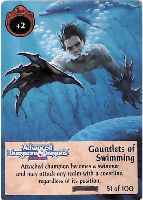 Spellfire CCG | Gauntlets of Swimming - Forgotten  Realms 51/100 | The Nerd Merchant