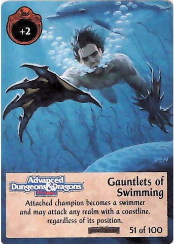 Spellfire CCG | Gauntlets of Swimming - Forgotten  Realms 51/100 | The Nerd Merchant