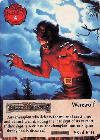 Spellfire CCG | Werewolf - Forgotten  Realms 83/100 | The Nerd Merchant