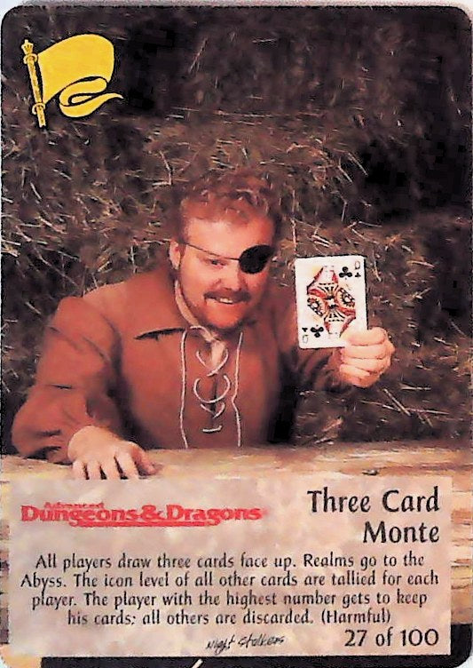 Spellfire CCG | Three Card Monte - Nightstalkers 27/100 | The Nerd Merchant