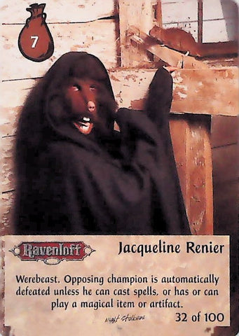 Spellfire CCG | Jacqueline Renier - Nightstalkers 32/100 | The Nerd Merchant