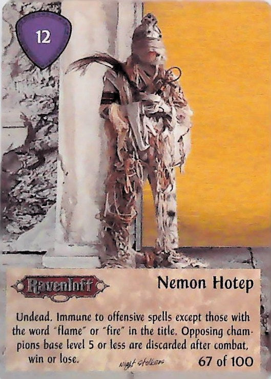 Spellfire CCG | Nemon Hotep - Nightstalkers 67/100 | The Nerd Merchant