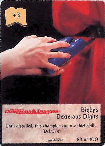 Spellfire CCG | Bigby's Dexterous Digits - Nightstalkers 83/100 | The Nerd Merchant