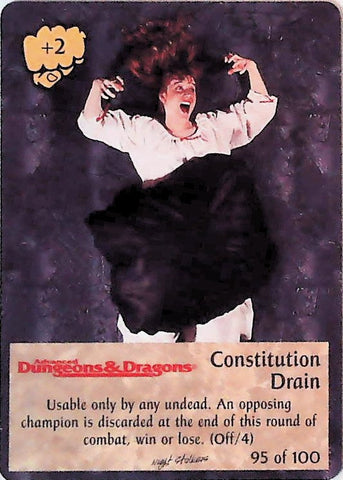 Spellfire CCG | Constitution Drain - Nightstalkers 95/100 | The Nerd Merchant
