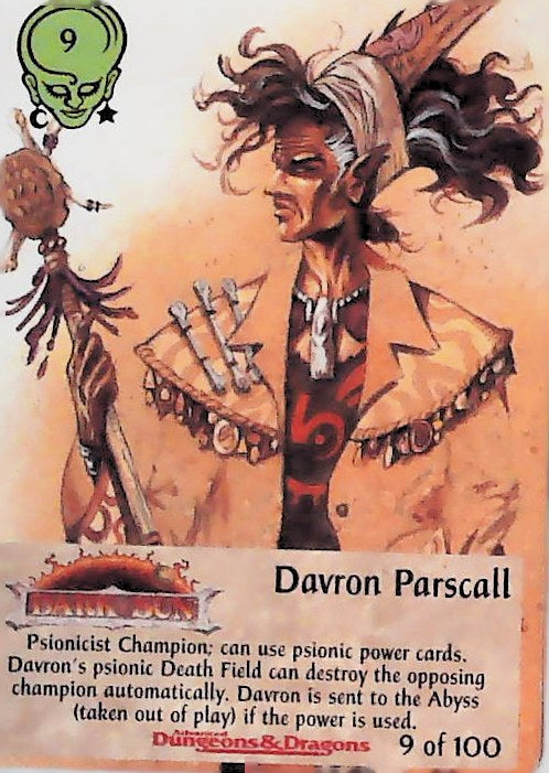 Spellfire CCG | Davron Parscall - Powers 9/100 | The Nerd Merchant
