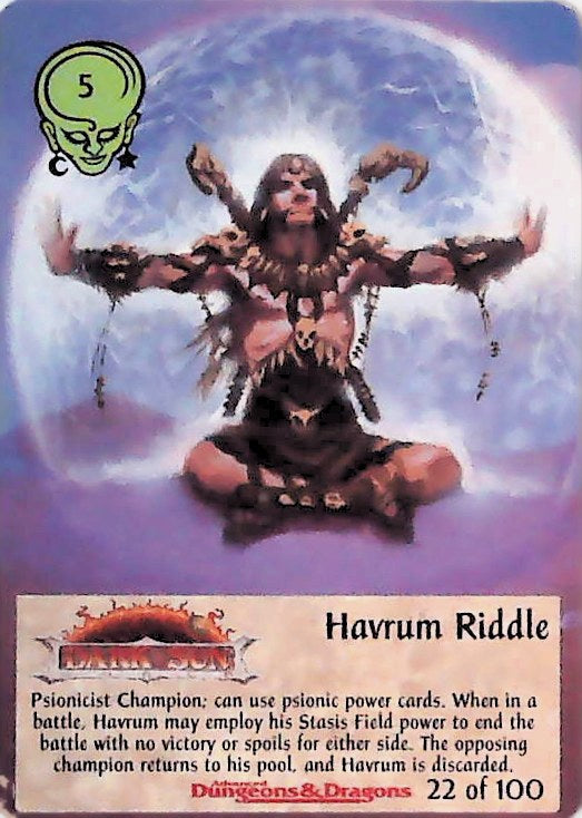 Spellfire CCG | Havrum Riddle - Powers 22/100 | The Nerd Merchant