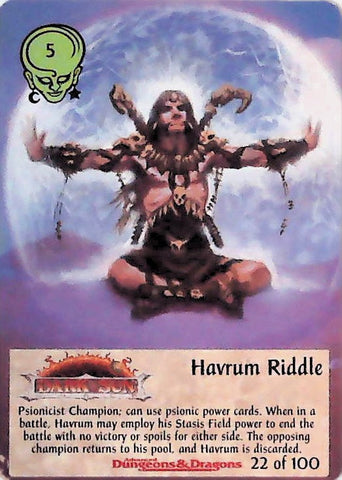 Spellfire CCG | Havrum Riddle - Powers 22/100 | The Nerd Merchant