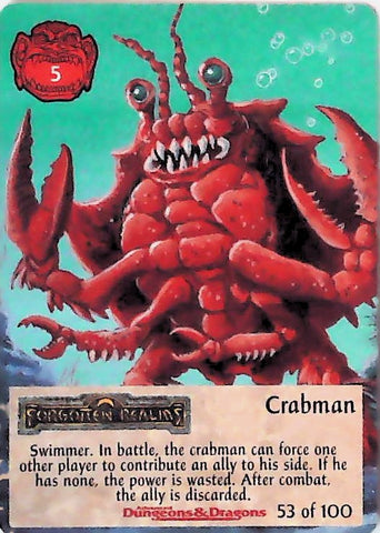 Spellfire CCG | Crabman - Powers 53/100 | The Nerd Merchant