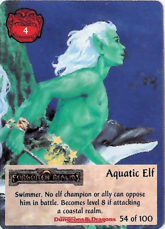 Spellfire CCG | Aquatic Elf - Powers 54/100 | The Nerd Merchant