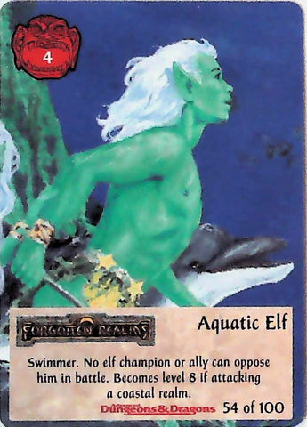 Spellfire CCG | Aquatic Elf - Powers 54/100 | The Nerd Merchant