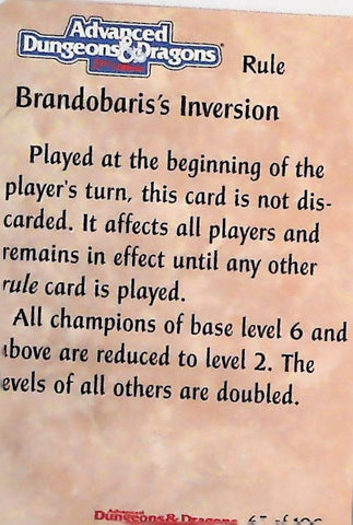Spellfire CCG | Brandobaris's Inversion - Powers 65/100 | The Nerd Merchant