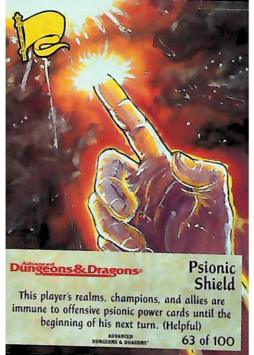 Spellfire CCG | Psionic Shield - Runes & Ruins 63/100 | The Nerd Merchant