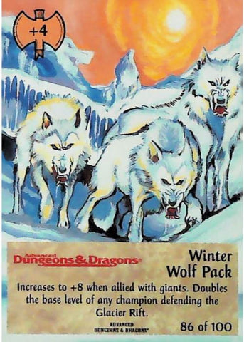 Spellfire CCG | Winter Wolf Pack - Runes & Ruins 86/100 | The Nerd Merchant