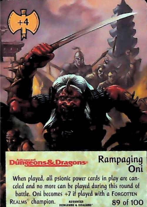 Spellfire CCG | Rampaging Oni - Runes & Ruins 89/100 | The Nerd Merchant