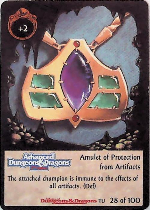 Spellfire CCG | Amulet of Protection from Artifacts - Underdark 28/100 | The Nerd Merchant