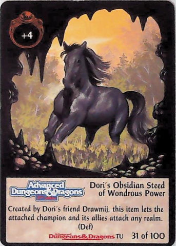 Spellfire CCG | Dori's Obsidian Steed of Wondrous Power - Underdark 31/100 | The Nerd Merchant