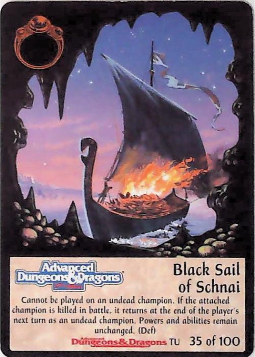 Spellfire CCG | Black Sail of Schnai - Underdark 35/100 | The Nerd Merchant