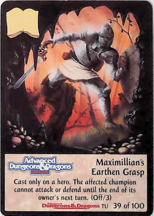 Spellfire CCG | Maximillian's Earthen Grasp - Underdark 39/100 | The Nerd Merchant