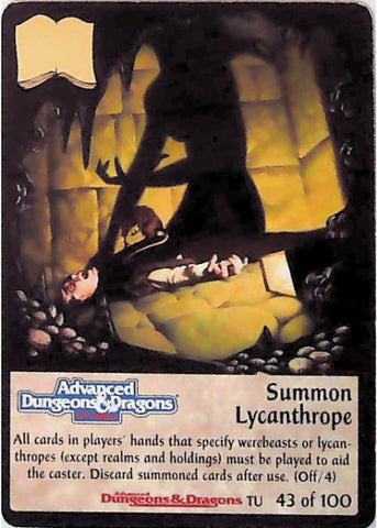 Spellfire CCG | Summon Lycanthrope - Underdark 43/100 | The Nerd Merchant