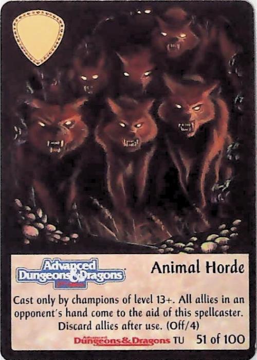 Spellfire CCG | Animal Horde - Underdark 51/100 | The Nerd Merchant