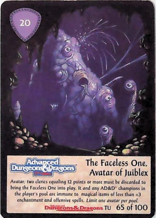 Spellfire CCG | The Faceless One, Avatar of Jubilex - Underdark 65/100 | The Nerd Merchant