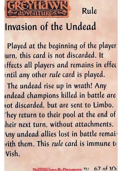 Spellfire CCG | Invasion of the Undead - Underdark 67/100 | The Nerd Merchant