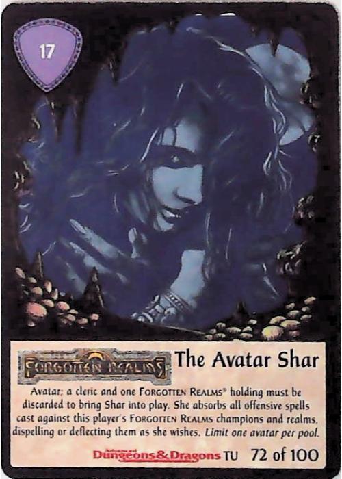 Spellfire CCG | The Avatar Shar - Underdark 72/100 | The Nerd Merchant