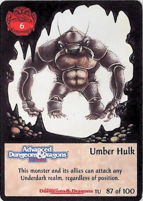 Spellfire CCG | Umber Hulk - Underdark 87/100 | The Nerd Merchant