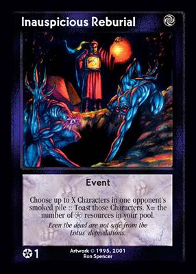 Shadowfist Inauspicious Reburial - Netherworld 2
