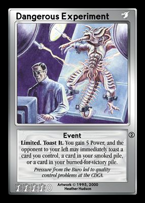 Shadowfist Dangerous Experiment - Year of the Dragon