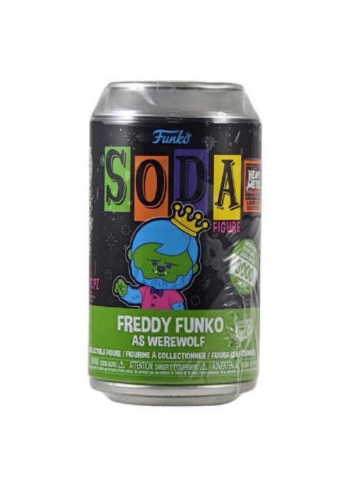 Pop! Soda | Freddy Funko as Werewolf (Blacklight) (Sealed Can) - [NIP] | The Nerd Merchant