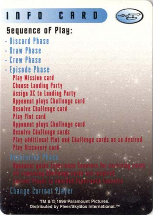 Star Trek TCG | Info Card - Premiere Set | The Nerd Merchant