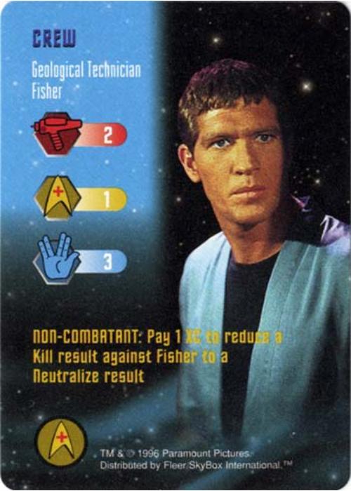 Star Trek TCG | Geological Technician Fisher [Crew] - Premiere Set | The Nerd Merchant