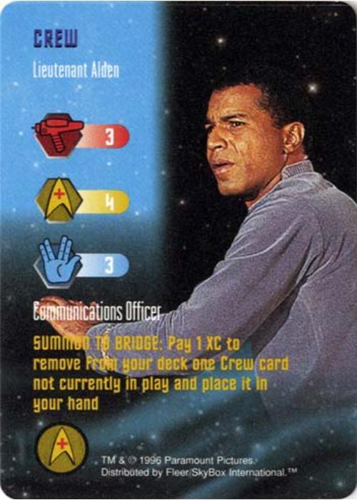 Star Trek TCG | Lieutenant Alden [Crew] - Premiere Set | The Nerd Merchant