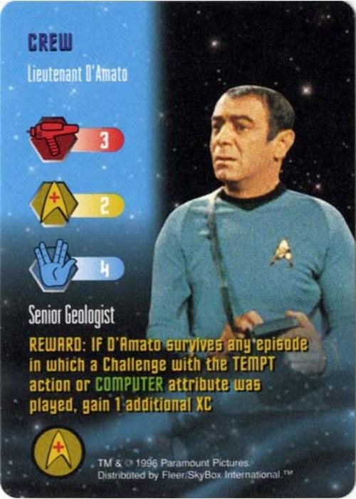 Star Trek TCG | Lieutenant D'Amato [Crew] - Premiere Set | The Nerd Merchant